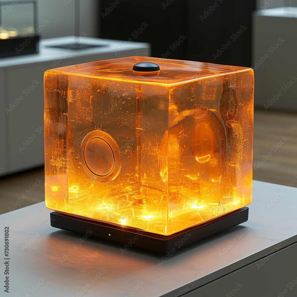 Poster glowing cube: a monthly event must-have generative ai
