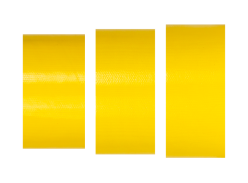 yellow tapes on white background png . Torn horizontal and different size yellow sticky tape, adhesive pieces