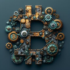 Clockwork Bitcoin: A Gear-Inspired Crypto-Artwork Generative AI