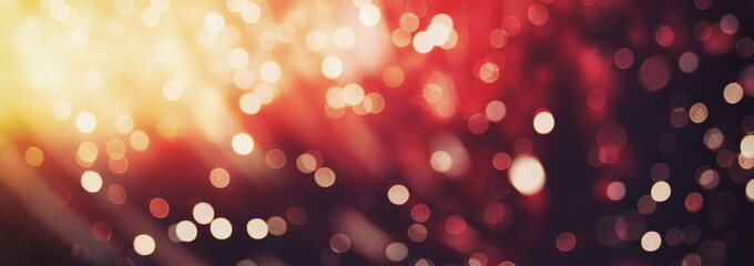 Abstract light celebration background with defocused golden lights for Christmas, New Year,...