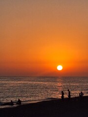 Fototapeta premium sunset on the beach