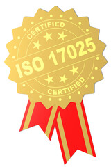 ISO 17025 certified word on golden seal