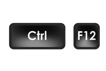 Keyboard shortcut with control and F12 button