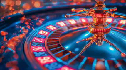 Casino lucky roulette wheel  - obrazy, fototapety, plakaty