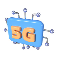 5G 3D Illustration Icon
