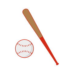 baseball bat isolated icon illustration design