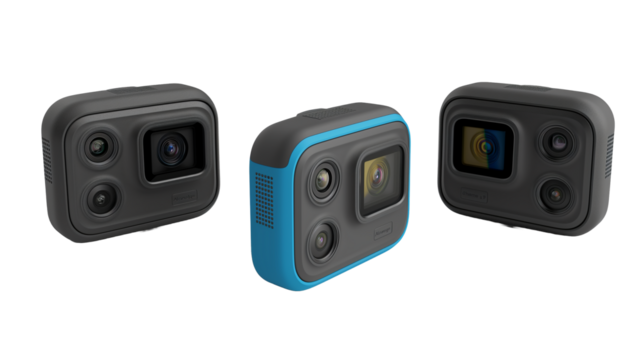 cameras  isolated on white background