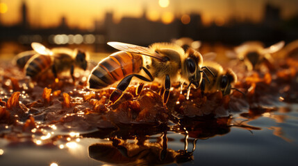 Buzzing Life: Exploring Insect Kingdom in Close-up Macro Photography, generative AI