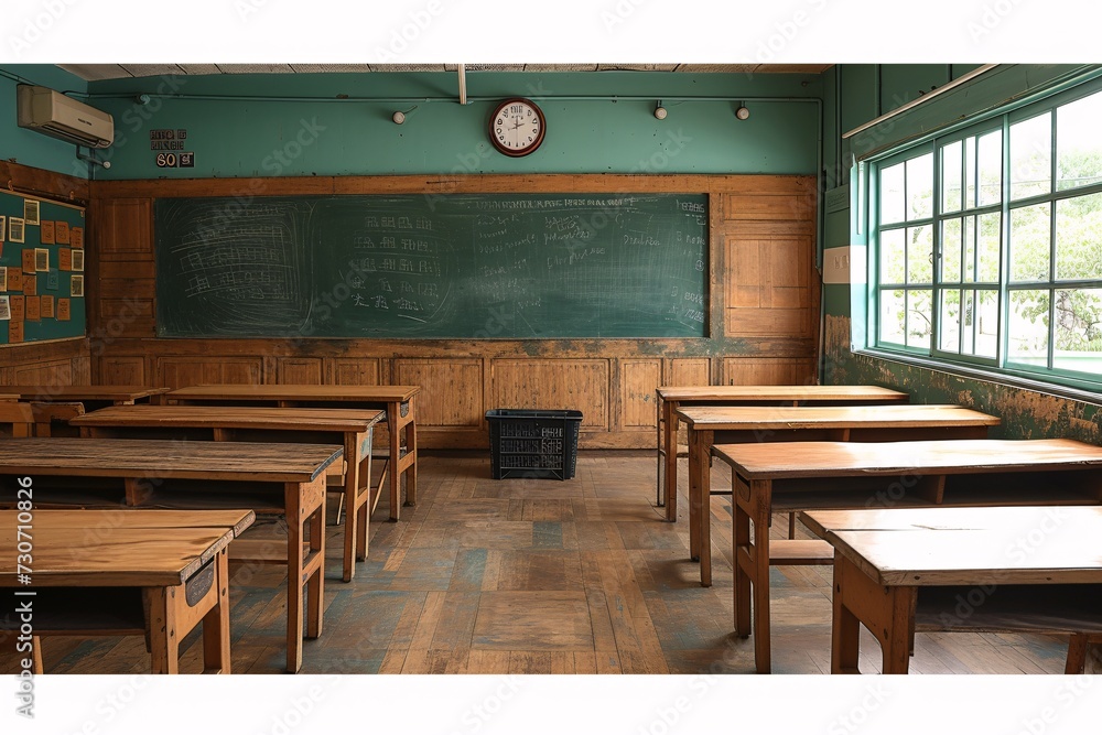 Poster chalkboard classroom: a time capsule of learning generative ai