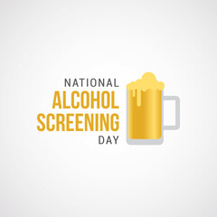 National Alcohol Screening Day Vector Illustration. to raise awareness about the harmful effects of alcohol abuse and alcohol dependency by offering anonymous and confidential screenings.