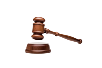 High-Resolution Auction Gavel PNG Image on Transparent Background