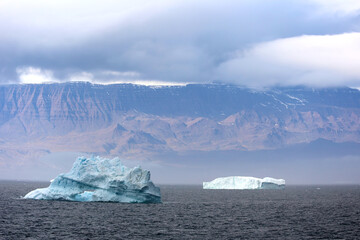 Icebergs in Disko Bay, Arctic, Greenland