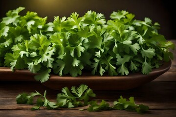fresh parsley in a bowl