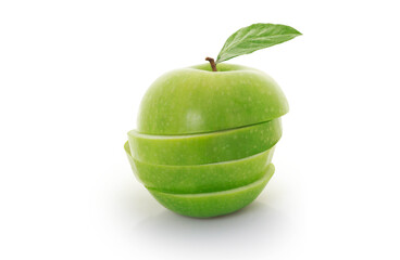 green apple  sliced i