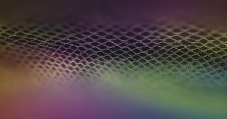 An abstract halftone map background with a colorful and billowy meshwork pattern, perfect for science or technology-themed designs.