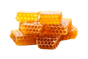 Seamless Honeycomb Pattern Vector - Transparent Background