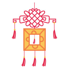 vector Chinese New Year hanging decoration