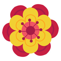 flowers with a vector Chinese New Year theme