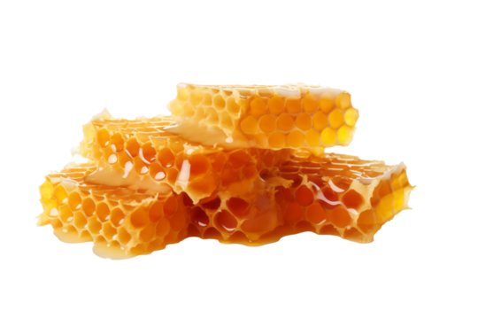 Seamless Honeycomb Pattern - Vector Illustration on Transparent Background - Powered by Adobe