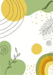 abstract style postcard
