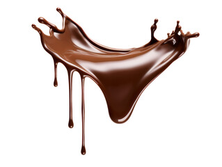 Velvety Chocolate Cascade – Seamless Pouring and Dripping Effect on Transparent Backgrou