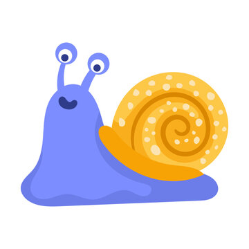 vector snail illustration