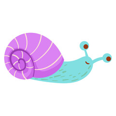 vector snail illustration