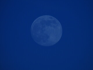 closeup of full blue moon 