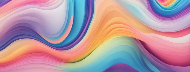 Obraz premium Vibrant Abstract Color Waves Background