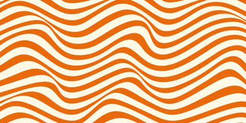 Wave pattern of caramel stripes. Toffee flow texture. Psychedelic linear texture