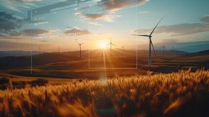 A software that calculates the effect of wind turbines in a landscape. Generative AI.