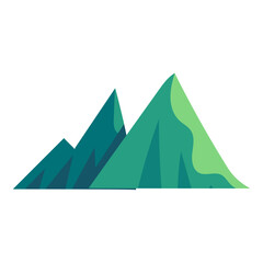 vector mountain object illustration