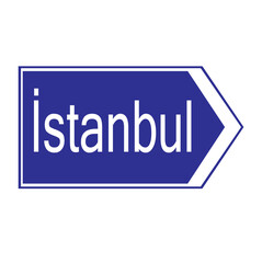 city center direction sign blue vector icon