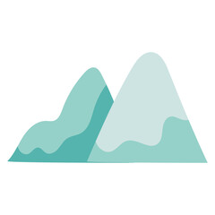 vector mountain object illustration