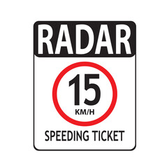 speed limit sign on white background