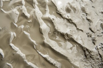closeup of texture created in wet concrete
