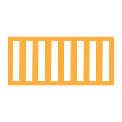 yellow ,black,orange,green blue, white red color road lane vector icon warning sign, vector icon