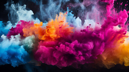 Colored smoke creative background