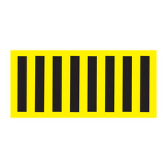 yellow ,black,orange,green blue, white red color road lane vector icon warning sign, vector icon