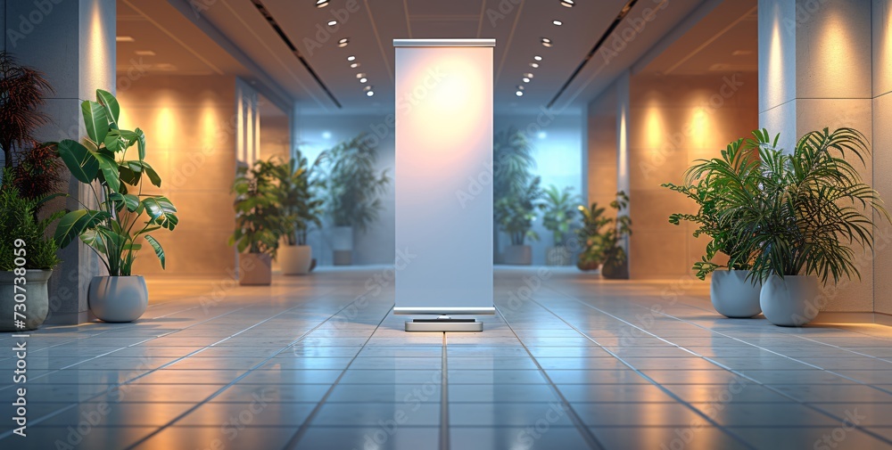 Poster modern office space: a clean and efficient workplace generative ai