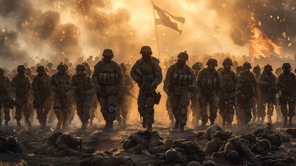 Warrior Walk: A Soldier's Journey Through the Chaos of Modern Warfare Generative AI
