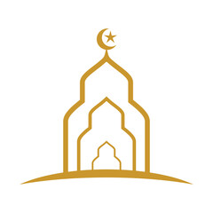 Mosque logo images illustration