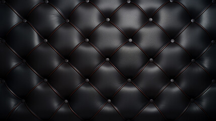 dark leather diamond tufted upholstery