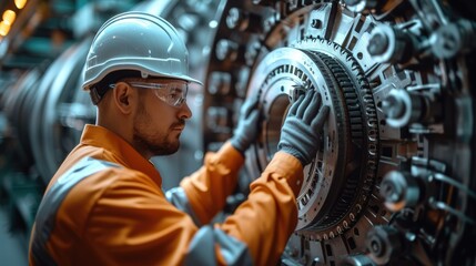 Engineer are working on large engineering projects with sophisticated equipment. Generative AI.