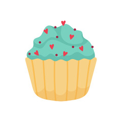 vector cup cake object illustration