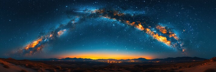 Beautiful Night Sky Many Stars Milky, Background Banner HD