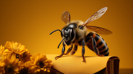 Buzzing Beauty: Exploring the Intricate World of Nature's Insect Pollinators, generative AI