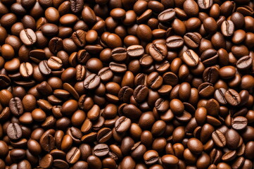 Fototapeta premium Close-up of Roasted Coffee Beans