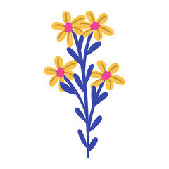 vector flower object illustration