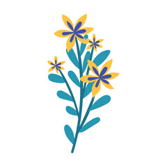 vector flower object illustration